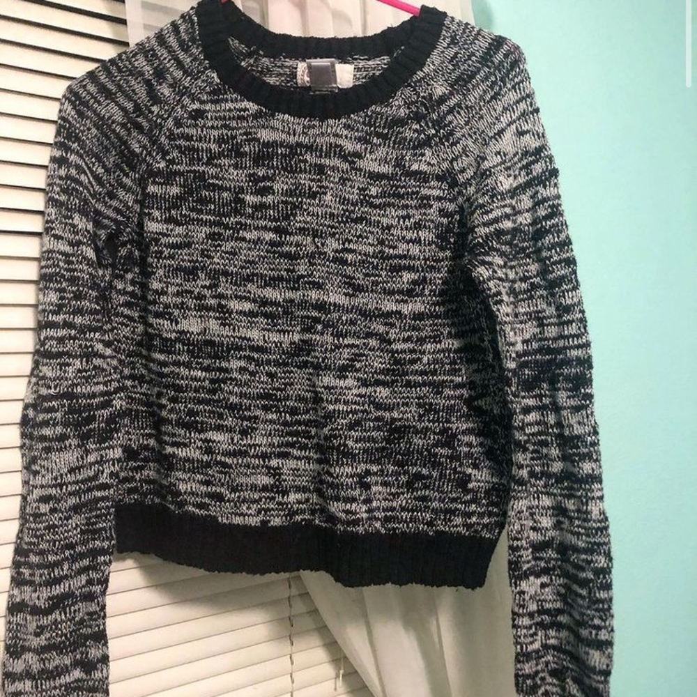 Multicolor Crop Sweater
